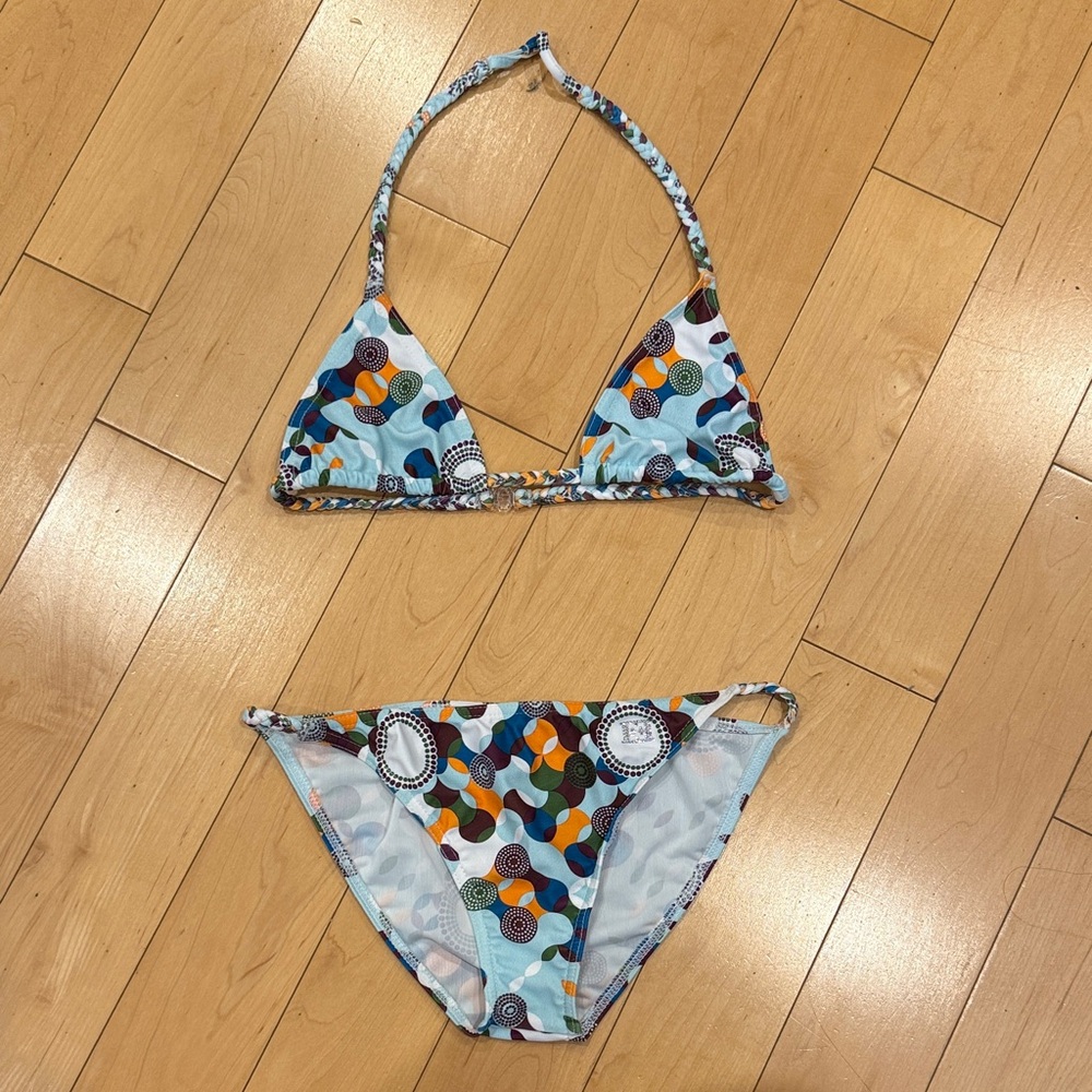 Escada Patterned Kids Bikini Set